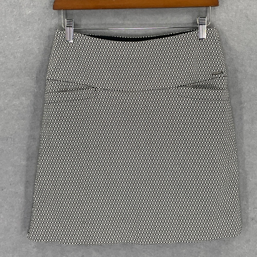 S.C.&CO.‎ Womens Sz S Skort Skirt Shorts Diamond Geo Black White Athleisure